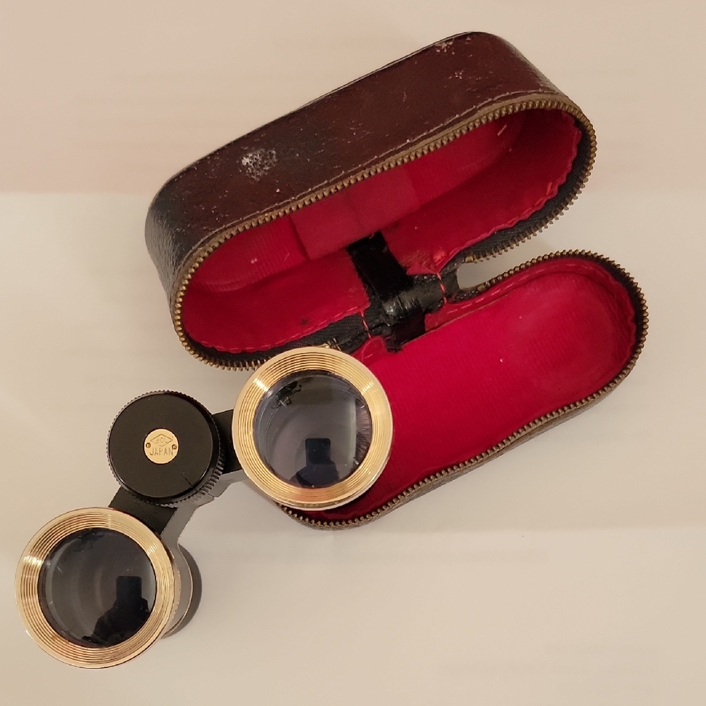 Vintage Opera Glasses with Case